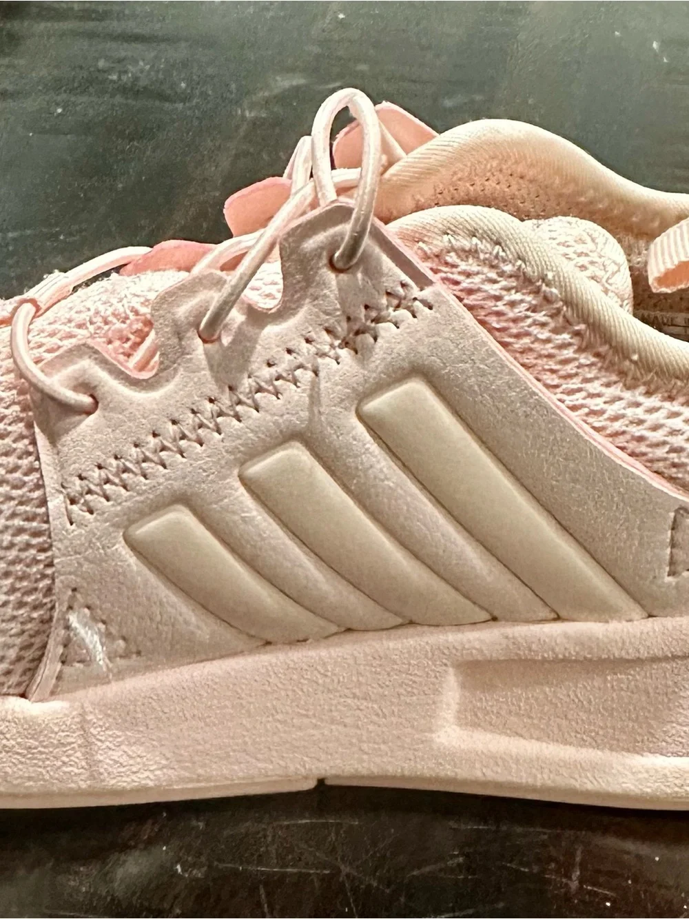 Adidas X_PLR J Athletic Sneakers Mesh Ice Pink Girls Sz 8K Toddler